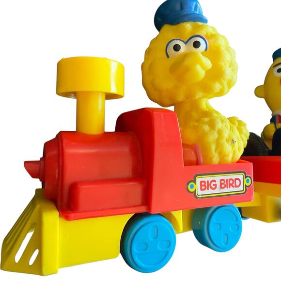 Tyco Preschool Sesame Street Train Big Bird Bert Cookie Monster 1994 - Picture 2 of 11